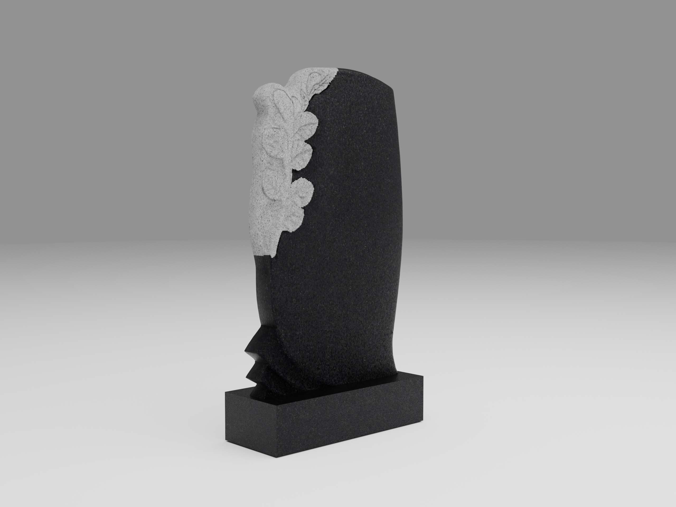 Памятник 13К с листьями 120х60 